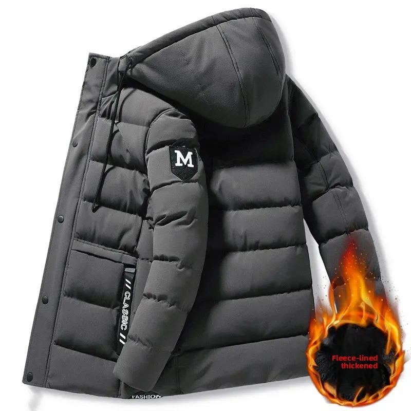 Mens Short Thickened down Cotton Jacket Autumn Winter Fashion Korean Style Coat Warm Casual Outerwear for Men 251210