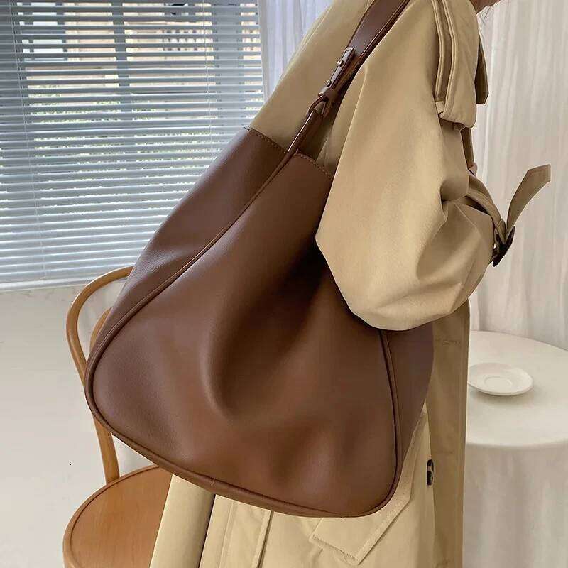 Luxury Tote For Trend Large Capacity Female Shoulder Bag High Quality Leather Simple Designer Woman Handbag Bags