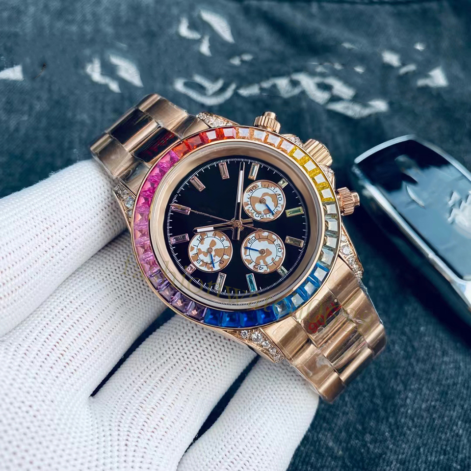 Luxury watches mens diamond watch highquality designer mechanical watch mens automatic movement watch fashionable 40mm dial stainless steel with sap