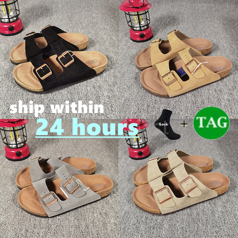 Free shipping Designer Sandals Germany clog Arizona sandals famous designer women birkertocks clogs black buckle mens outdoor slippers Soft footbed