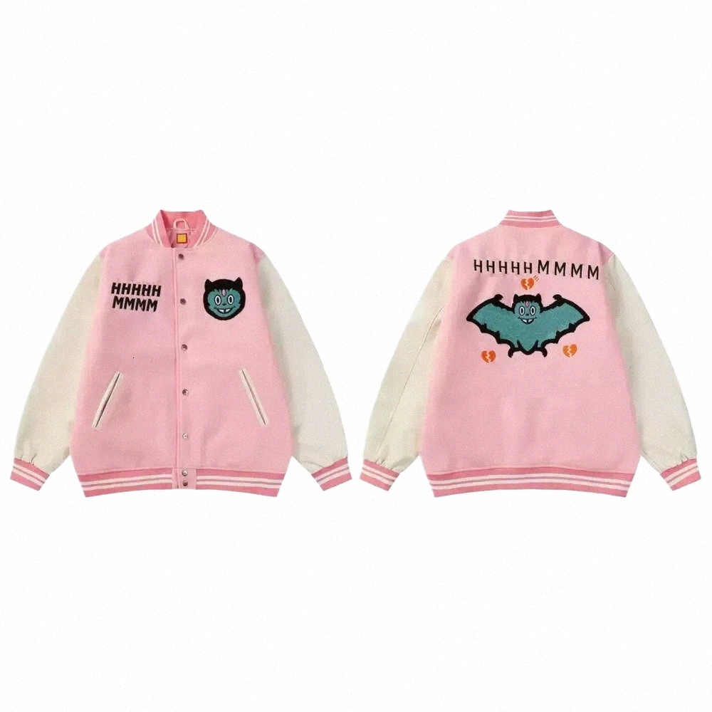 human Jakcet Made Mens Designer Jackets Women Windbreaker Varsity Jacket Vintage Baseball Hip Hop Harajuku Human Letter Embroidery Streetwear Made U