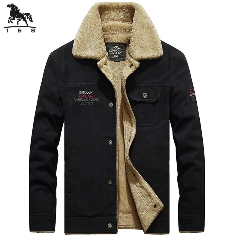 Jacket Mens Spring autumn men jacket Flip collar fleece Jackets Youth casual coat business coats size M3XL 4XL 8920 251210