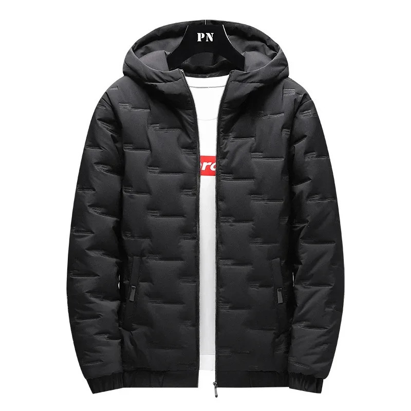 winter mens cotton padded clothes trendy down jackets loose coats thickened warm bread with hats 251210