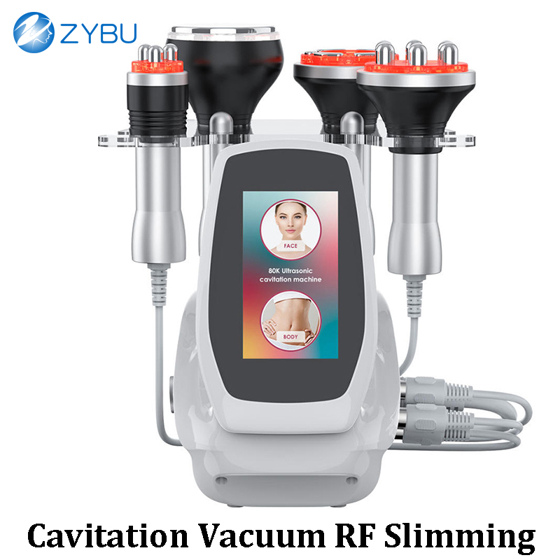 Cavitation & Ultrasonic Body Skin Sculpting Slimming Machine with RF Vacuum Technology for Cellulite Weight Reduction Fat Loss Radio Frequency Face