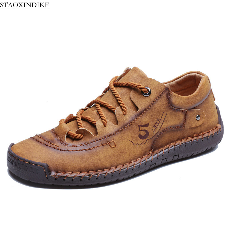 STAOXINDIKE Men's Casual Leather Shoes Large Size 45 Youth Korean Style Versatile Trendy Men's Shoes 46 Summer 47 British Style Spring Aut