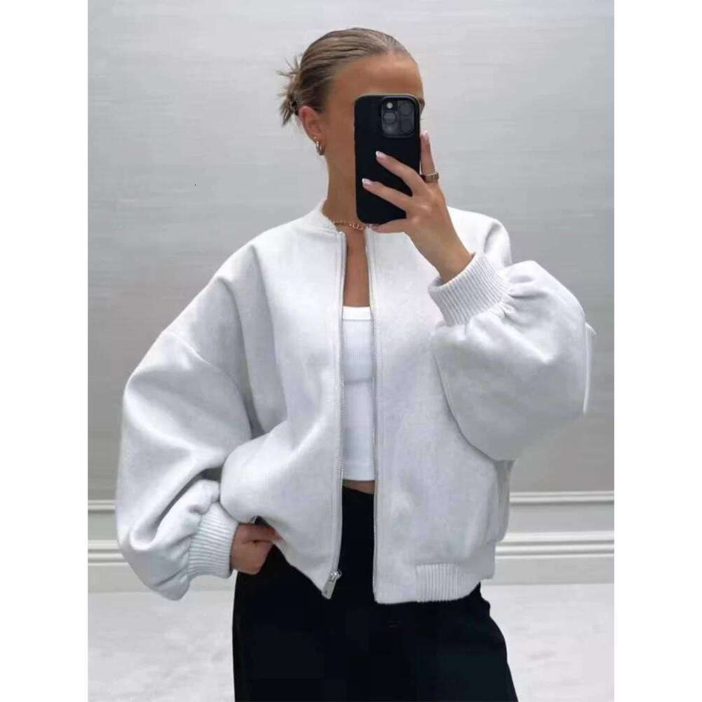 Designer Clothes Women S High Street Coats Women O Neck Long Sleeve Zipper Jackets Autumn New Elegant Office Ladies Casual Loose Outerwear Hot Selli