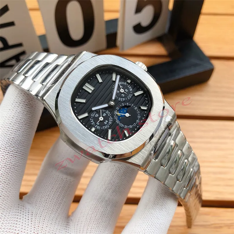AAA Men's high quality automatic mechanical fashion watch Luxury designer brand sapphire waterproof watch Moon phase watch