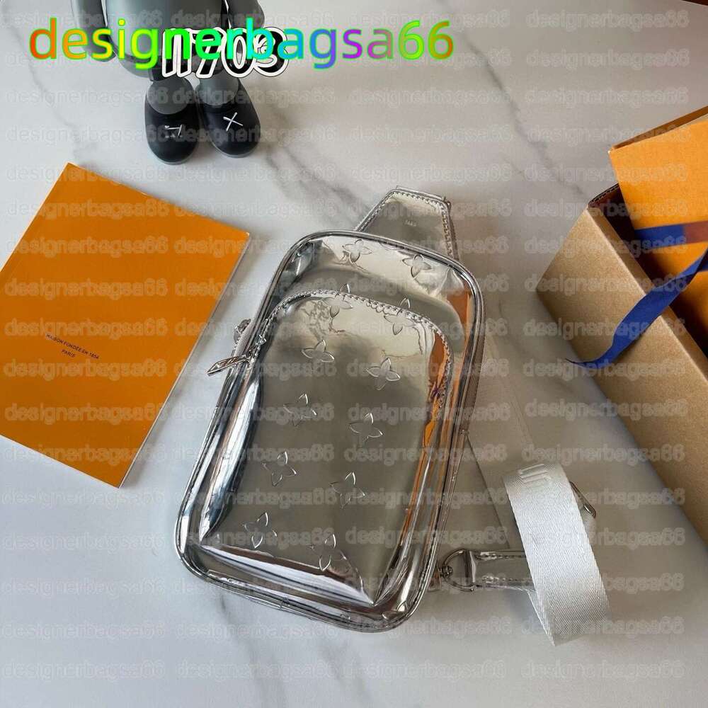 Top Mens 10A High quality Designer Genuine Leather Shoulder Bags Cross Body Purse Wallet Hobos Handbag Belt Bag Bumbag Mirror quality Gold and silve