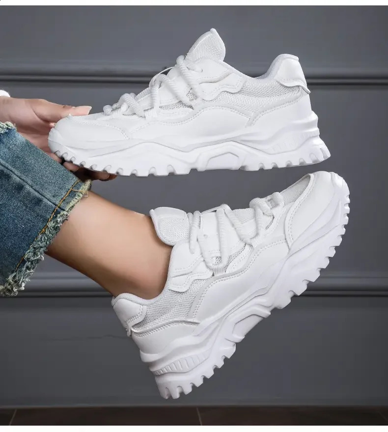 Leisure thick white shoes for womens shoes sneakers 251205