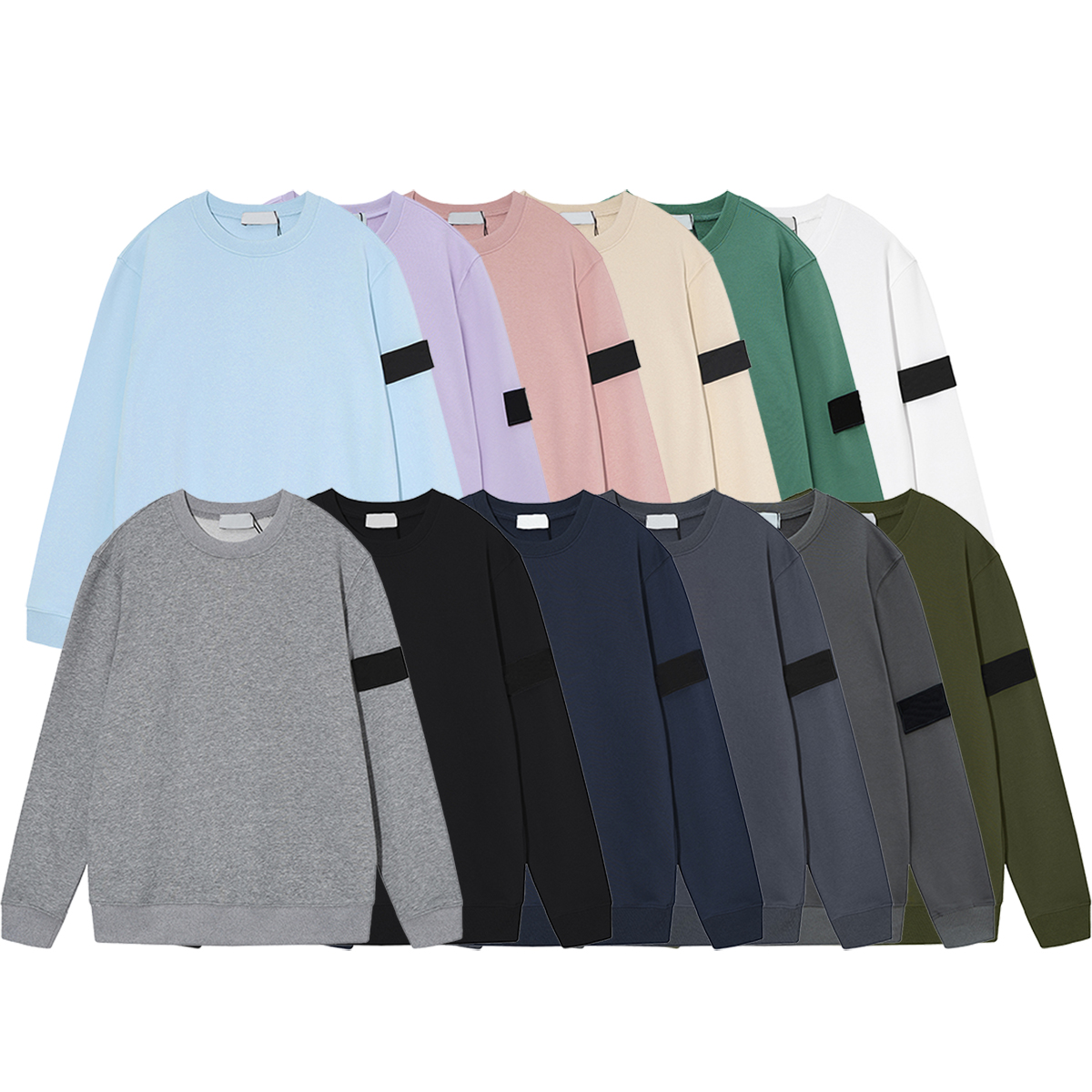 Sweatshirt Jumper Designer Men Crewneck Round-neck Pullover Shirts Long Sleeve Embroidered armband Classic badge Cotton Blending Tops Eu Size S-2XL