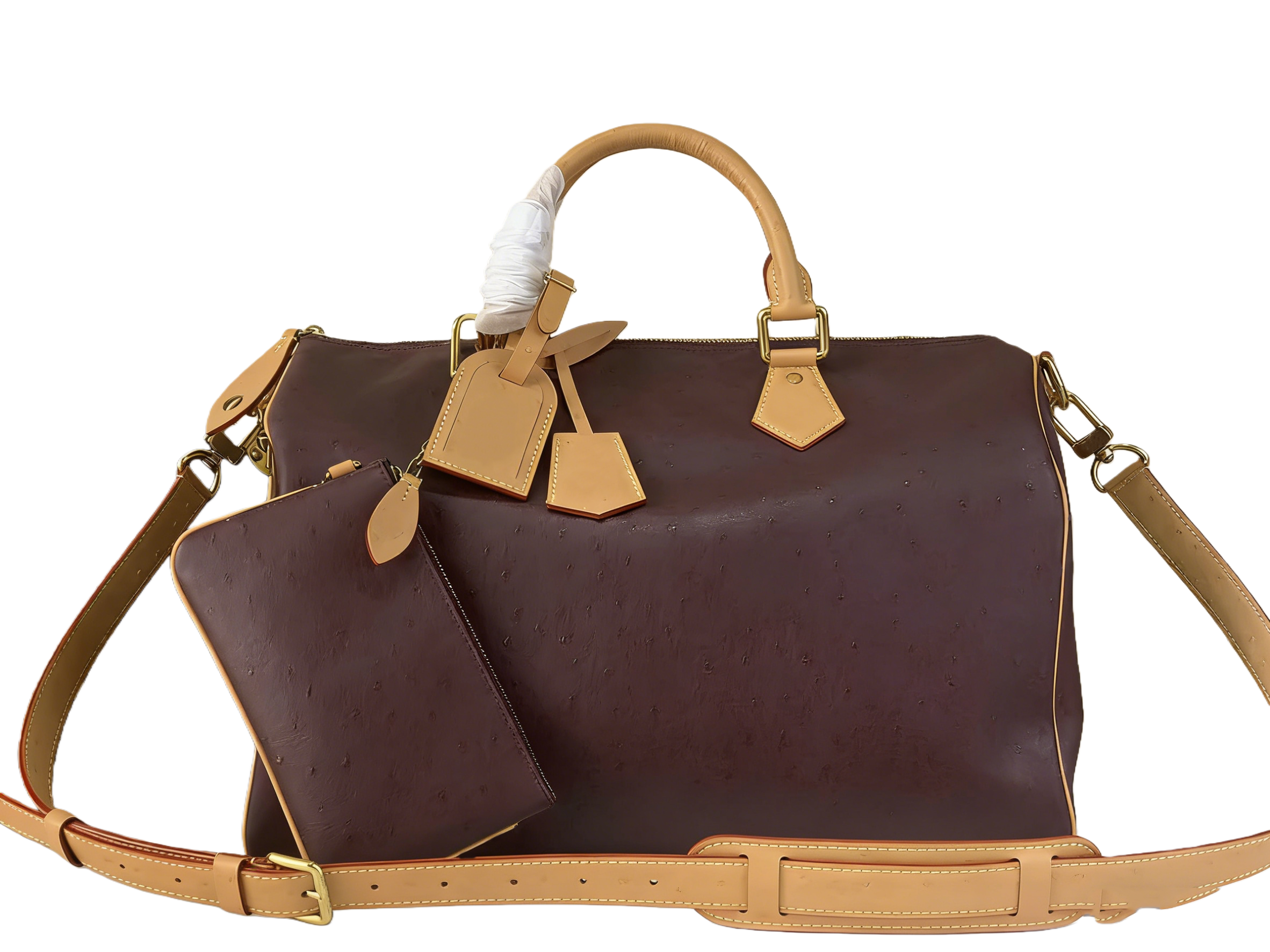 2025 latest high-quality designer luxury women's ostrich pattern handbag fashion classic cross-body bag original 10A handbag women's luxur