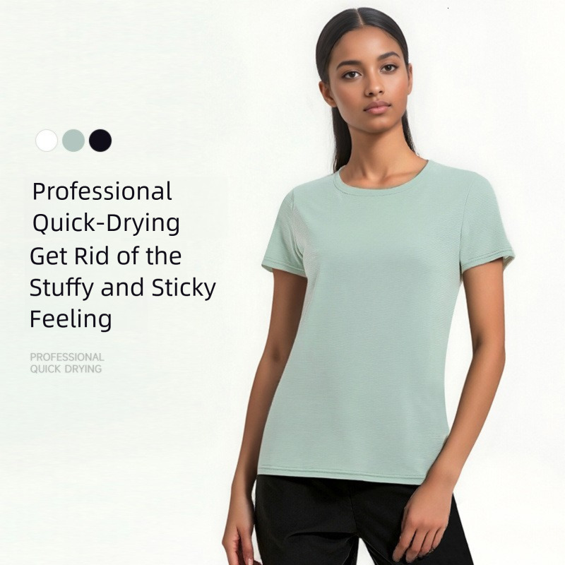 Ice Feel Shirts Yoga Top for Women Summer Slimming Sports Short Sleeve T-Shirt Yoga Fitness Running Quick-Dry Shirt free shipping