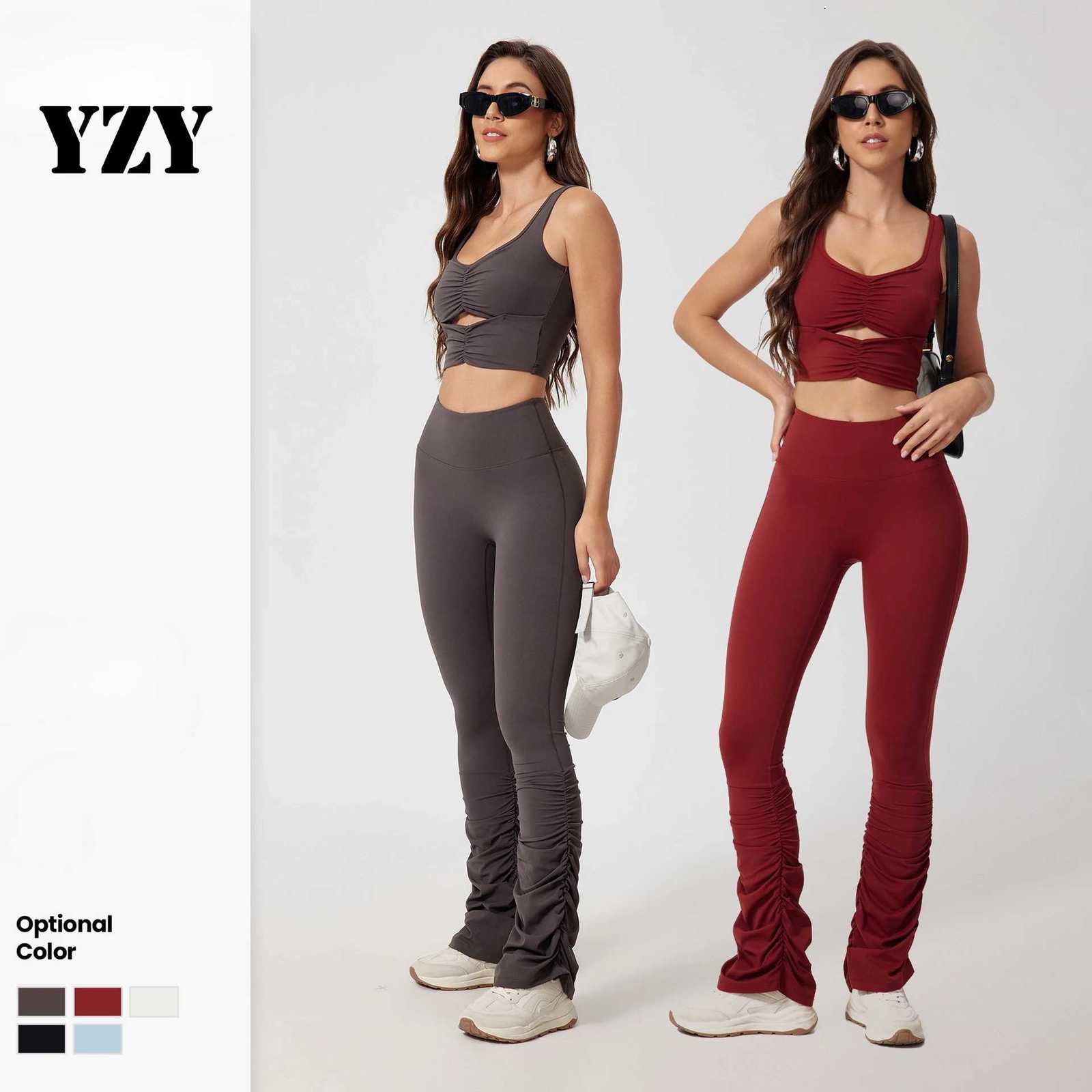 Seamless Yoga Sets Sports Fitness High Waist Hip-lifting Shapeing Trousers Bra Vest Suit Workout Gym Leggings Sets for WomenT251212-image-1088146174