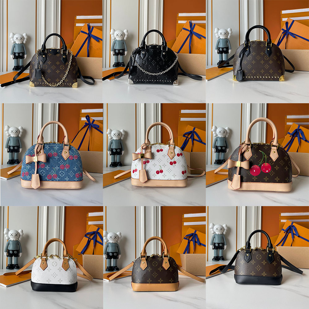 High Quality Popular Murakami Designer New Leather Luxury Mini Shell Handbag Cherry Single Shoulder Diagonal Cross Women Tote Bag Manufacturer Whole