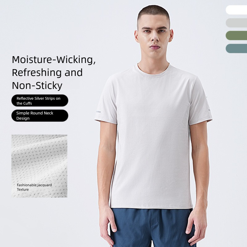 Sports T-Shirt for Men Quick-Dry Breathable Sports Short Sleeve designer shirt Men's Running Fitness Sports Top free shipping