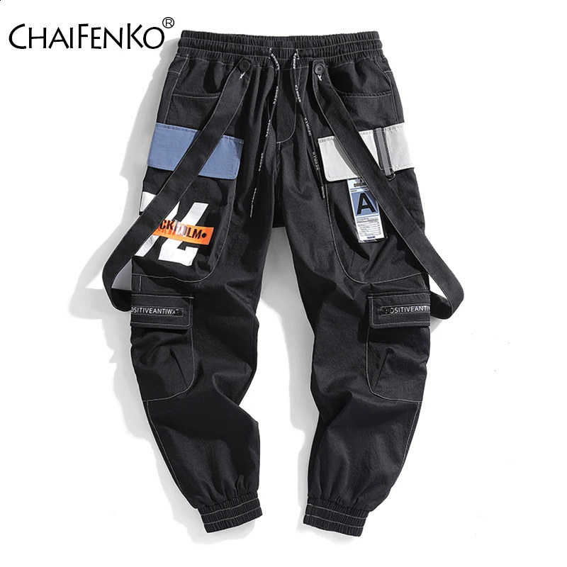CHAIFENKO Mens Cargo Pants Hip Hop Streetwear Joggers Sweatpant Fashion Harajuku Harem Trousers Multi-Pocket Casual Pants Men 251211