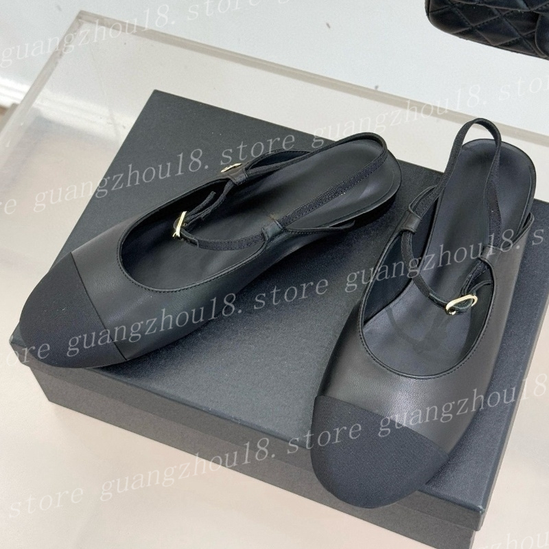 Scarpe a fondo piatto di design premium 10A con sandali eleganti da donna a blocchi di colore Scarpe di lusso alla moda 33966