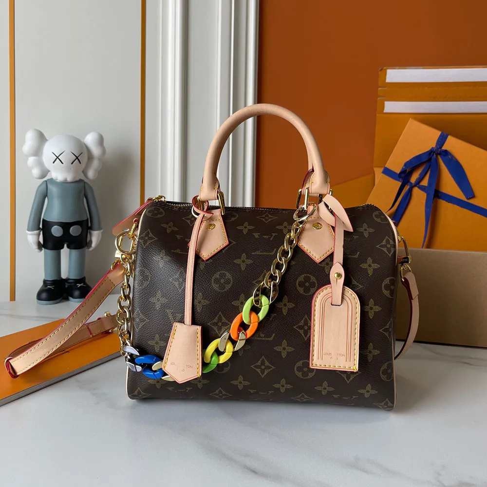 12A New Leathers Colorful Flower Pillow Travel Bag Women Leather Designer Speedyss classics presbyopia Shoulder Bags Crossbody handbags Totes pouch