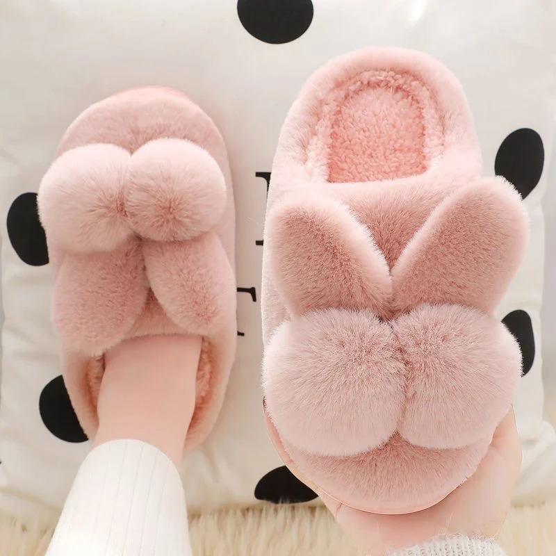 Winter Warm Cotton Slippers for Women and Moms Plush Cartoon n Soft Indoor House Shoes Cozy Home Wear for Cold Weather 251210
