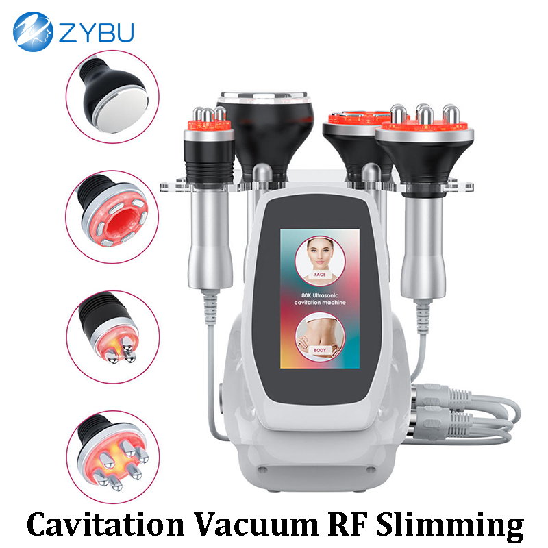 80K Ultrasonic Cavitation Device with RF for Body Contouring Slimming - 4-in-1 Fat Reduction & Firming Vacuum Face Lifting Skin Tigtening Fat Loss A