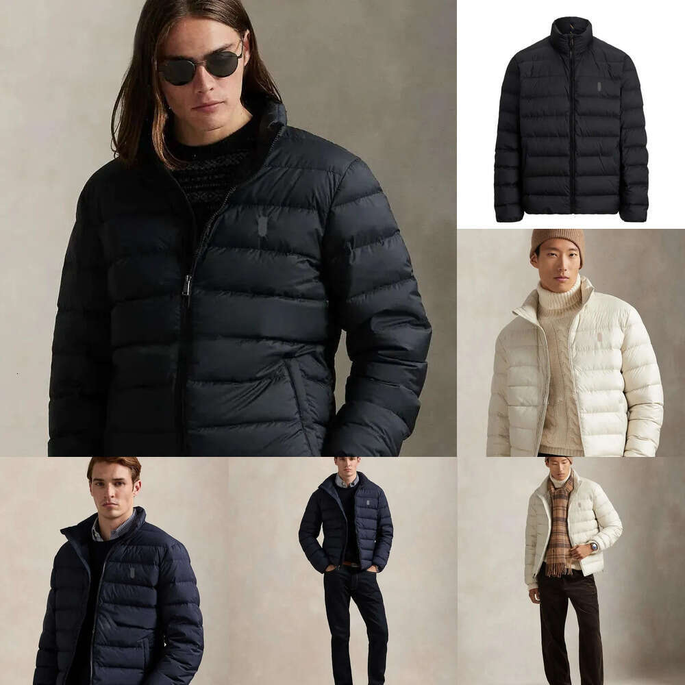 Hot sale Designer Mens Polos Puffer Jacket Men Jacket Embroidery Letters Down Coats Brand Outerwear Men Down & Parkas Winter Outdoor Hooded size M-2