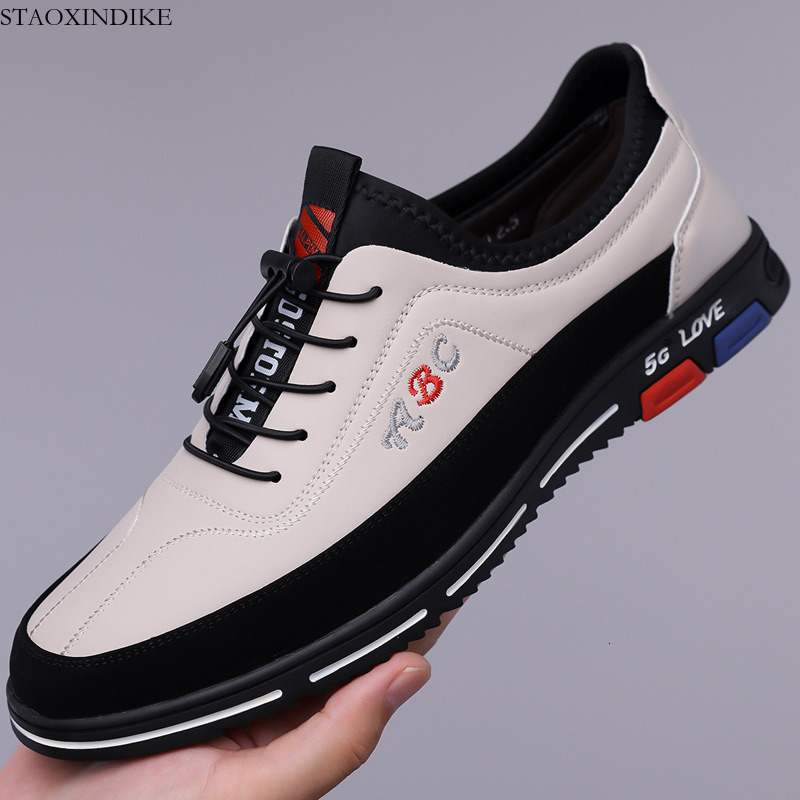 STAOXINDIKE Cross-Border Plus Size Men's Shoes Korean Style Daily Commuting Leather Shoes Fashion Business Casual Shoes Men's Four Seasons