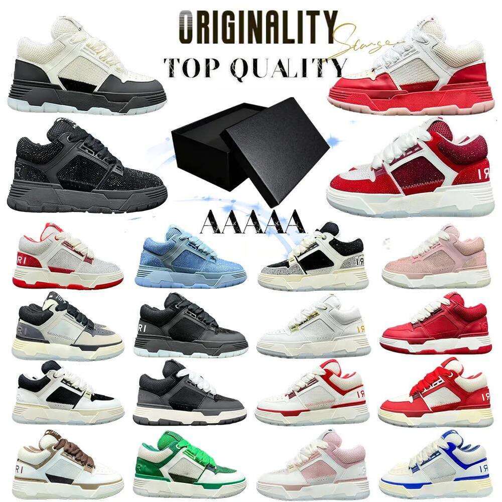 AAAAA top-quality ma-1 designer skeltop best-selling couple's bone men women am brand shoes leather mesh daily outfit various color styles comp