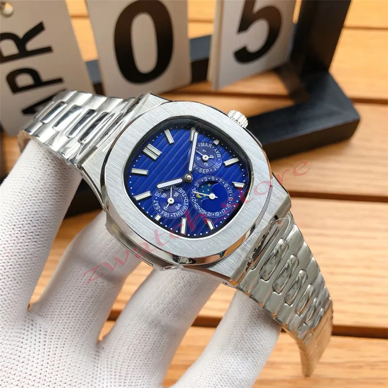 AAA Men's high quality automatic mechanical fashion watch Luxury designer brand sapphire waterproof watch Moon phase watch