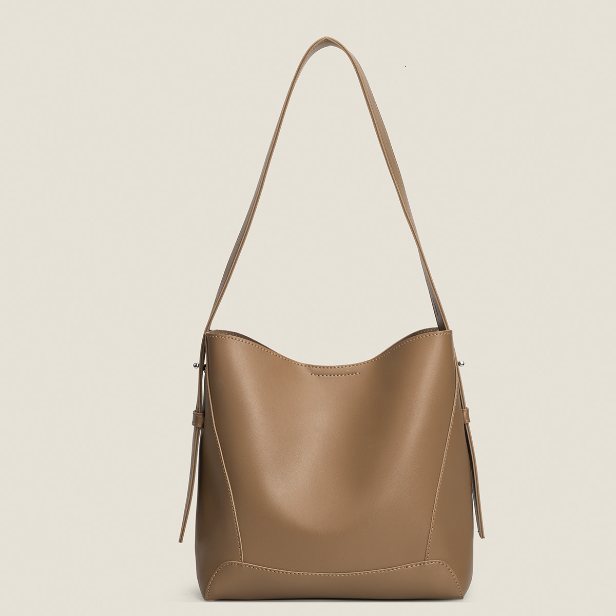 New Simple Bucket Bag, High end Luxury Handbag, Autumn and Winter Underarm Bag, Large Capacity Multi functional PU Shoulder Bag, Designer Bag