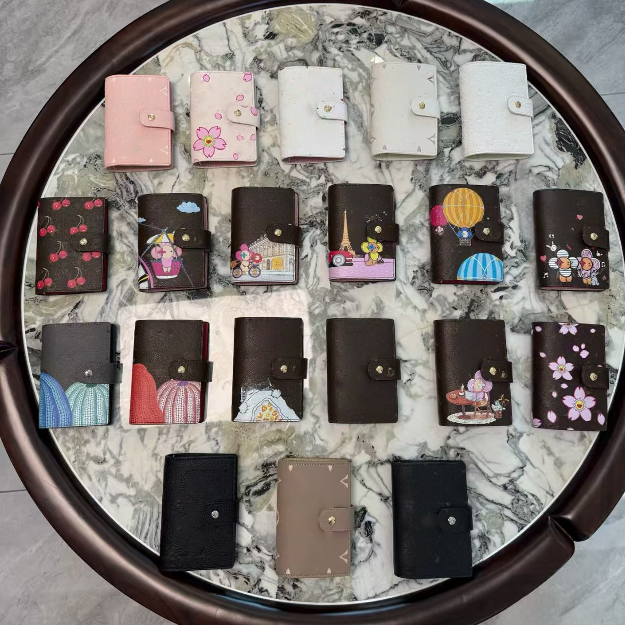 Notebook Designer Small Ring Agenda Cover Men Women Credit Cards Monogram Canvas Address Book Notepad Diary Agendas Protective Case Card Calendar Pa