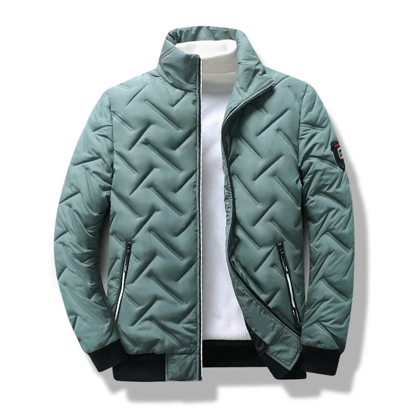 Mens Short Lightweight down Jacket Autumn Winter Style Korean Fashion Cotton Padded Coat Stand Collar for Men 251210