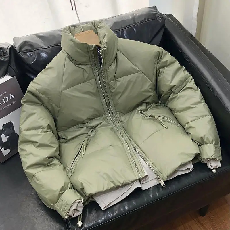 Korean Versatile Standup Collar Down Jacket Mens Short Padded Coat Warm Fashion Stylish Light Casual Trendy Top Urban 251210