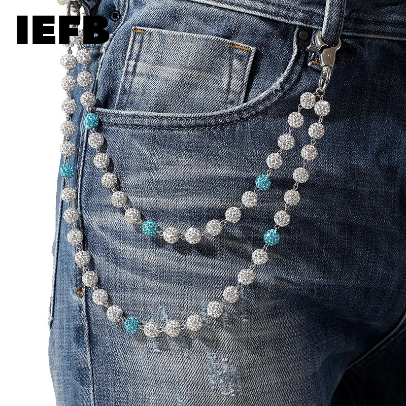 IEFB Mens Jeans Accessories Womens Chain Fashion Waist Chains Handmade Accessory 9X102 251210