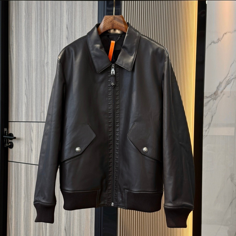 Men's plus size Outerwear Genuine Leather Coats Puffer Jacket hoodie suit hooded casual fashion top quality designer jackets B1u5i15