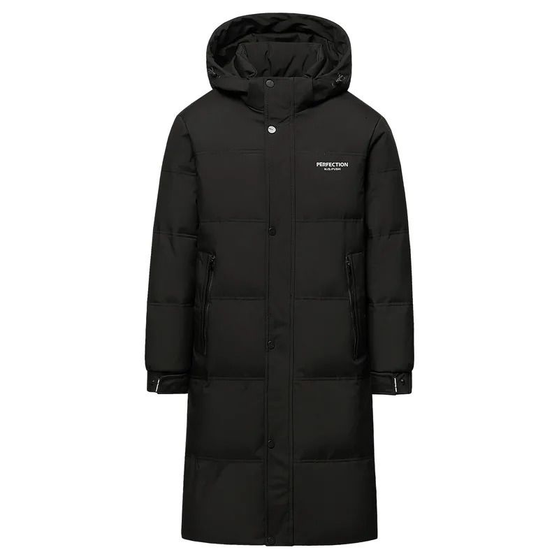 Winter Mens Down Jacket Coat Parkas Padding Warm Puffer Jackets Long Man Knee Length thicken Hooded HXY0258 251210