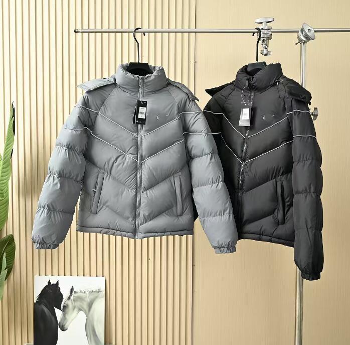 luxury sport jackets for men women designer down cotton puffer jacket reflective strip Parkas autumn winter coat Men's Clothing