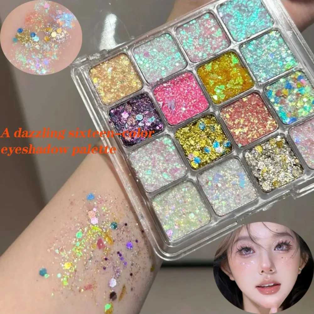 Magic Sparkle 16 Color Eyeshadow Palette l Matte Korean Cosmetics Christmas Gift for Girls M251213-image-1088283935