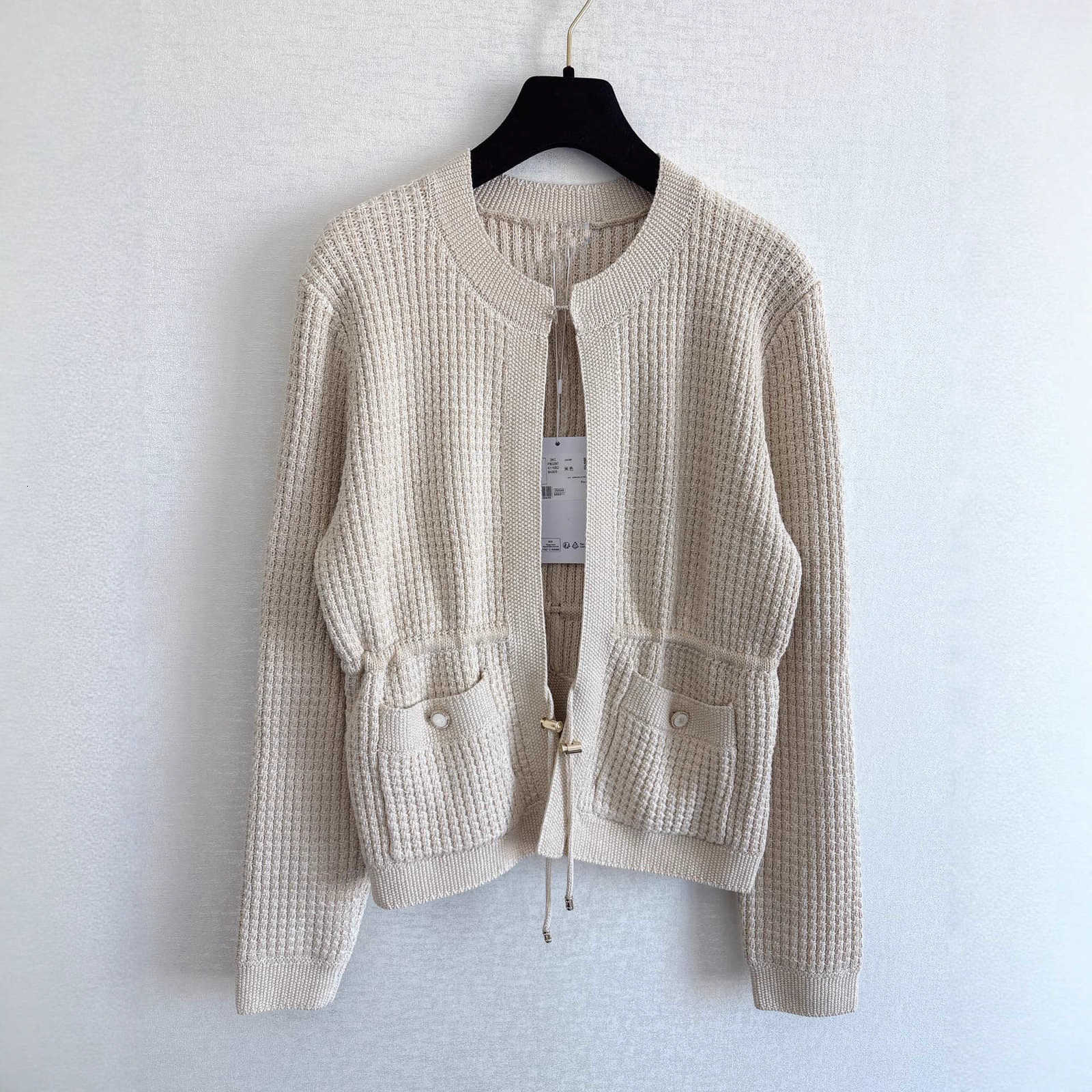 Women's Knits & Tees Designer Woman Knits sweater 26cha Spring New Small Fragrance Drawstring Knitted Cardigan Jacket for Women PRM4