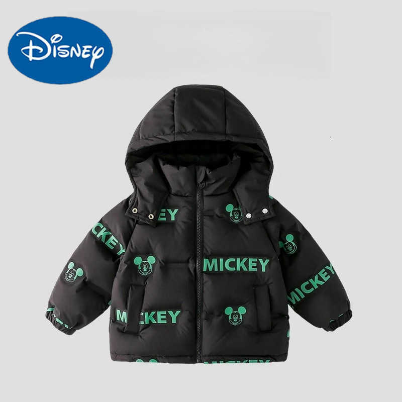 Disney Kids Down Jacket 2025 Cartoon Hooded Winter Coat for Boys Girls Thick Warm Outerwear H251213-image-1088254617