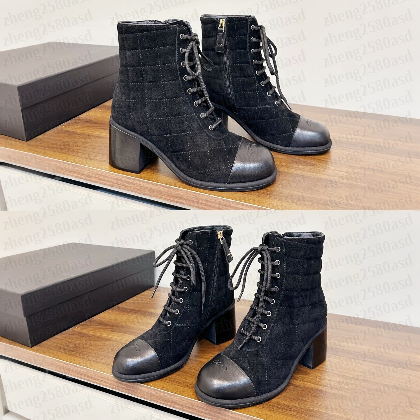 Classic Mini Platform boot Chunky heels boot Designer Leather boot Womens Martin Boot Luxury Ankle autumn Snow booties brand outdoor Sport wedge tra