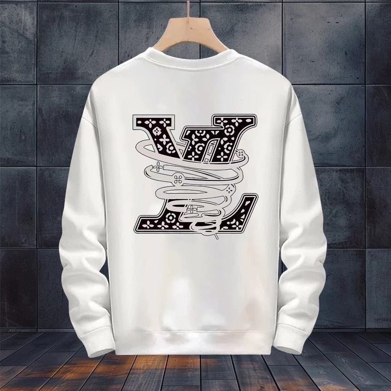 Autumn and winter new presbyopic letter Jacquard lazy relaxed round neck sweater for men and women with the same sweater M-5XL8888
