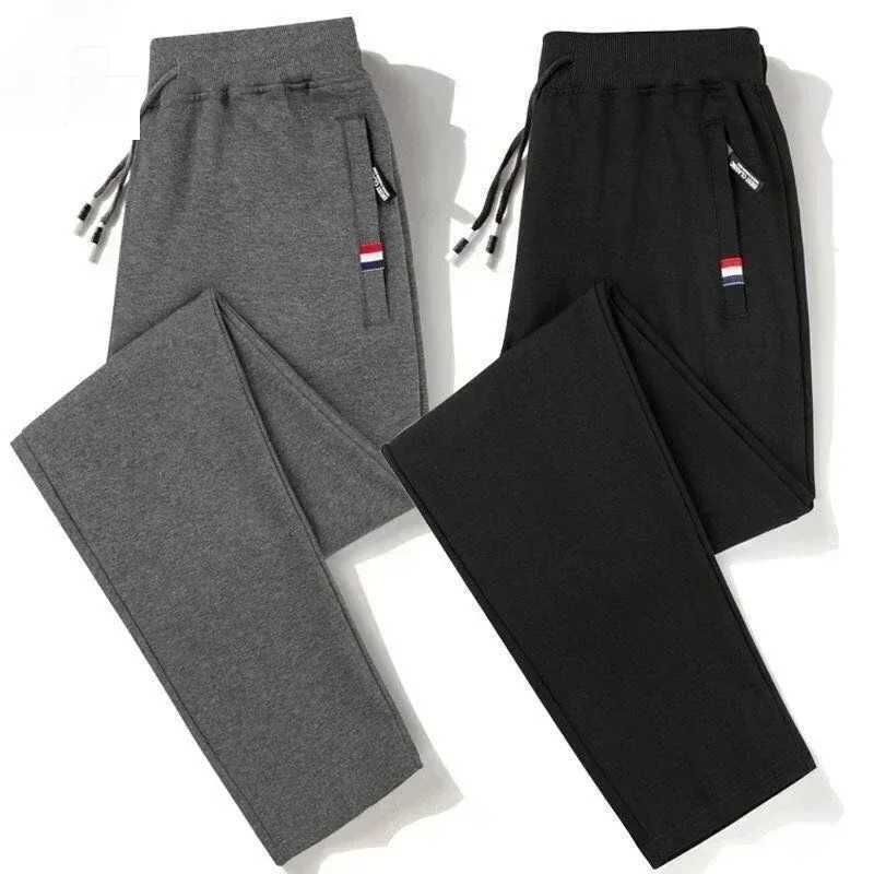 Spring Pants Men Fitness Sportswear Tracksuit Elastic Waist Sweatpants Cotton Trousers Loose Gyms Jogger Track Pants Mens M- 8XL X251213