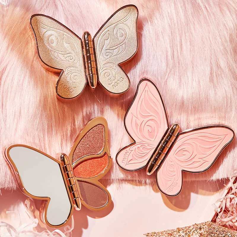 Butterfly Eye Shadow Six Color Eyeshadow Palette Easy to Color Glitter Matte Makeup Make-up For Women Korean Cosmetics Makeup M251213-image-1088282079