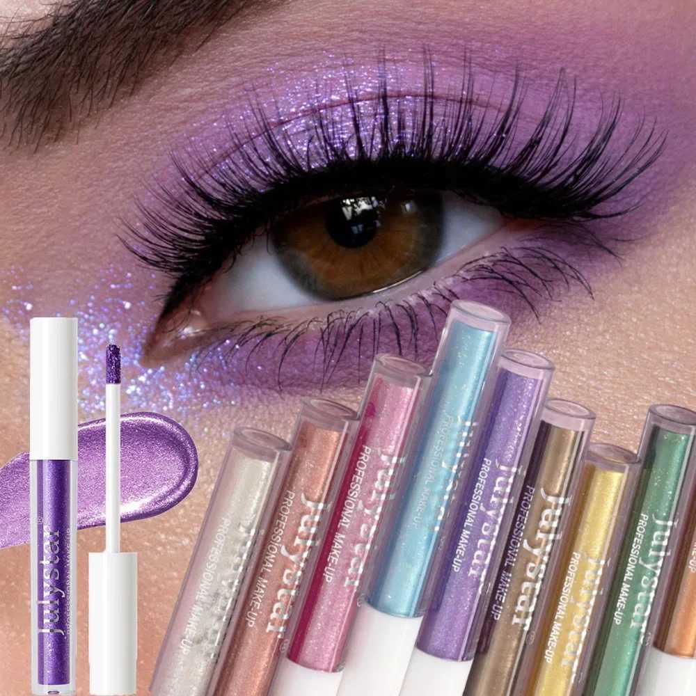 10 Colors Waterproof Liquid Eyeshadow High Shine Long-Lasting Sparkling Eye Shadow Metallic Pink Purple Party Stage Eyes Makeup M251213-image-1088286024