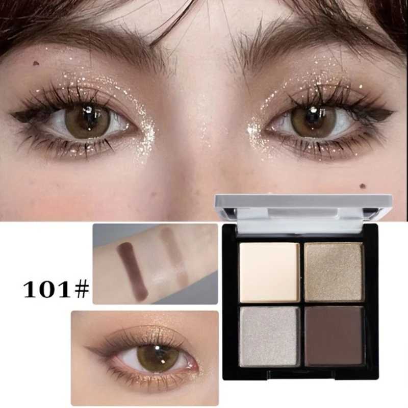 Biya Quad Eyeshadow Palette Shimmer Matte Neutral Browns Long-Lasting Luxe Finish for Goddess Chic Makeup Looks M251213-image-1088283719