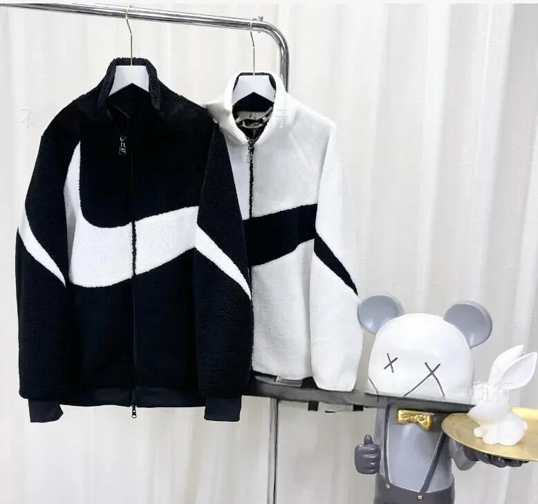 Cardigan zipper designer lamb wool men's coat double-sided Designer Mens Jackets Winter stand collar Reversible coat Men Women bodywarm Outerwe