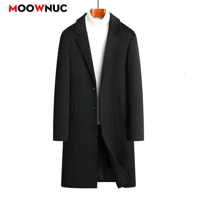 Long Jacket Men Clothing Mens Autumn Trench Coat Warm Woolen Overcoat Male Winter Mens Wear Woollen Coat Male Warm Mens NewT251213