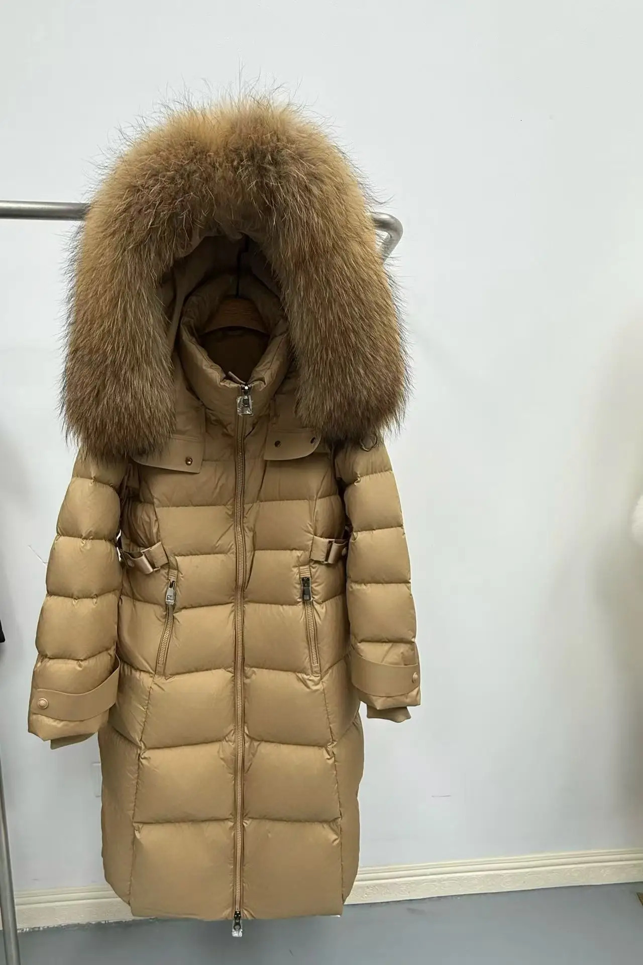 CXFS Winter Warm Women Long Goose Down Jackets Real Natural Fox Fur Collar Puffer Thick Female Outdoors Streetwear Coats 251210