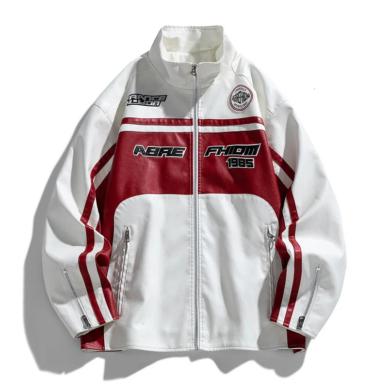 American-style high street retro leather jacket for men autumn boyfriend-style versatile leather coat motorcycle-style suit 251211