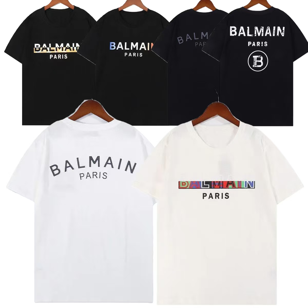 tshirts mens designe t-shirts black fashion cotton t-shirt t-shirts with blue summer brand paris print male top quality tops Men's casual shirt
